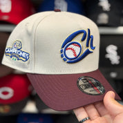 New Era Charros de Jalisco 'Campeones' A-Frame Creme/Maroon 9FORTY Snapback - Product Image