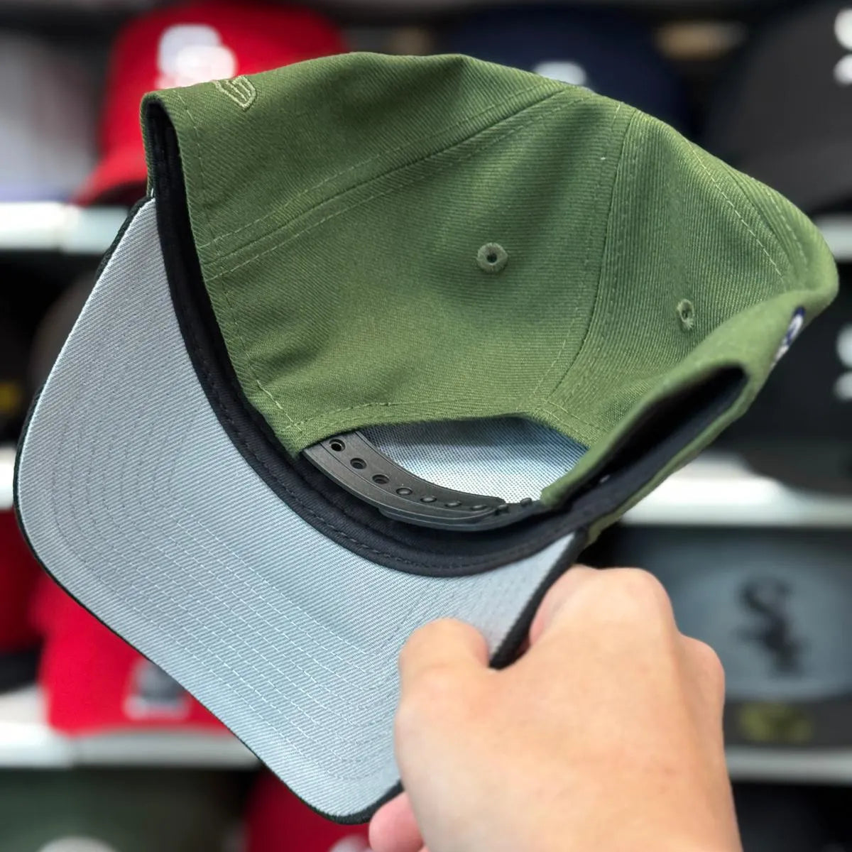 New Era Charros de Jalisco 'Campeones' A-Frame Olive/Black 9FORTY Snapback - Product Image