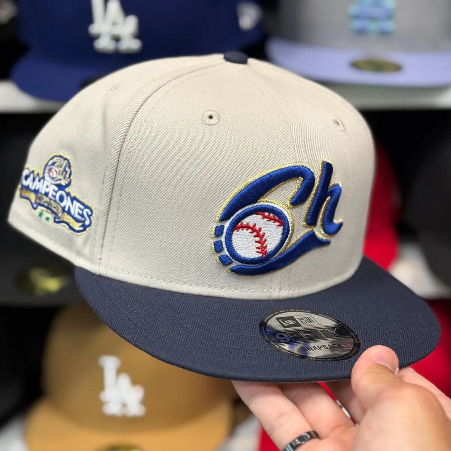 New Era Charros de Jalisco 'Campeones' Creme/Navy 9FIFTY Snapback - Product Image