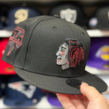 New Era Chicago Blackhawks '75th Anniversary' Black/Red 9FIFTY Snapback