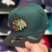New Era Chicago Blackhawks 'All Star Game' A-Frame Dark Green/Black 9FIFTY Snapback - Mistwood - Product Image