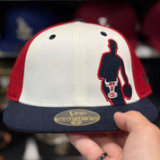 New Era Chicago Bulls 'NBA Outline' Multicolor Suede 59FIFTY Fitted Hat - Product Image