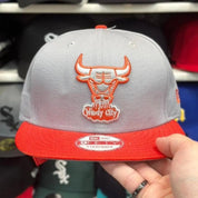 New Era Chicago Bulls Vintage Silver/Red 9FIFTY Strap-Back - Product Image