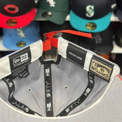 New Era Chicago Bulls Vintage Silver/Red 9FIFTY Strap-Back - Product Image