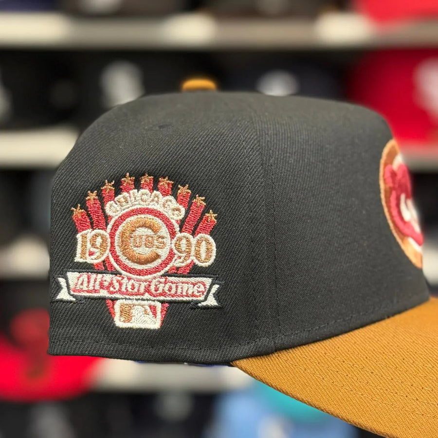 New Era Chicago Cubs '1990 All Star Game' A-Frame Black/Gold 9FORTY Snapback - Product Image