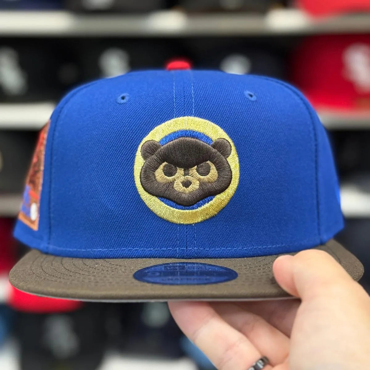 New Era Chicago Cubs 'Be Alert For Foul Balls' Blue/Brown 9FIFTY Snapback - Product Image