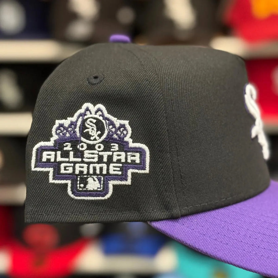 New Era Chicago White Sox '2003 All Star Game' A-Frame Black/Purple 9FORTY Snapback - Product Image