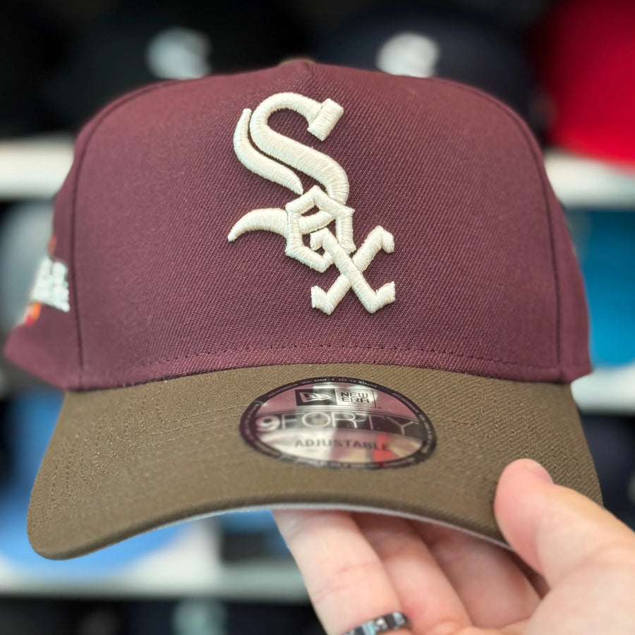 New Era Chicago White Sox '2005 World Series' A-Frame Purple/Brown 9FORTY Snapback - Product Image