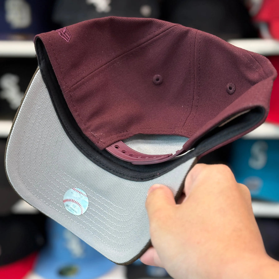 New Era Chicago White Sox '2005 World Series' A-Frame Purple/Brown 9FORTY Snapback - Product Image