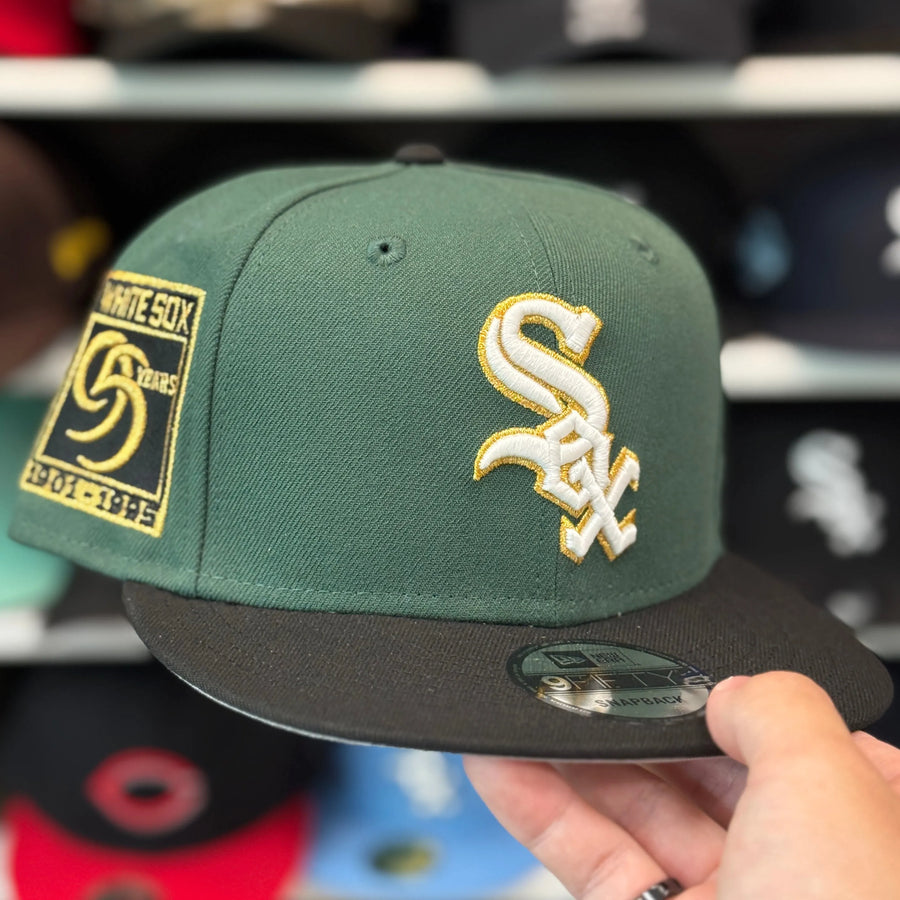 New Era Chicago White Sox '95 Years' Olive/Black 9FIFTY Snapback - Product Image