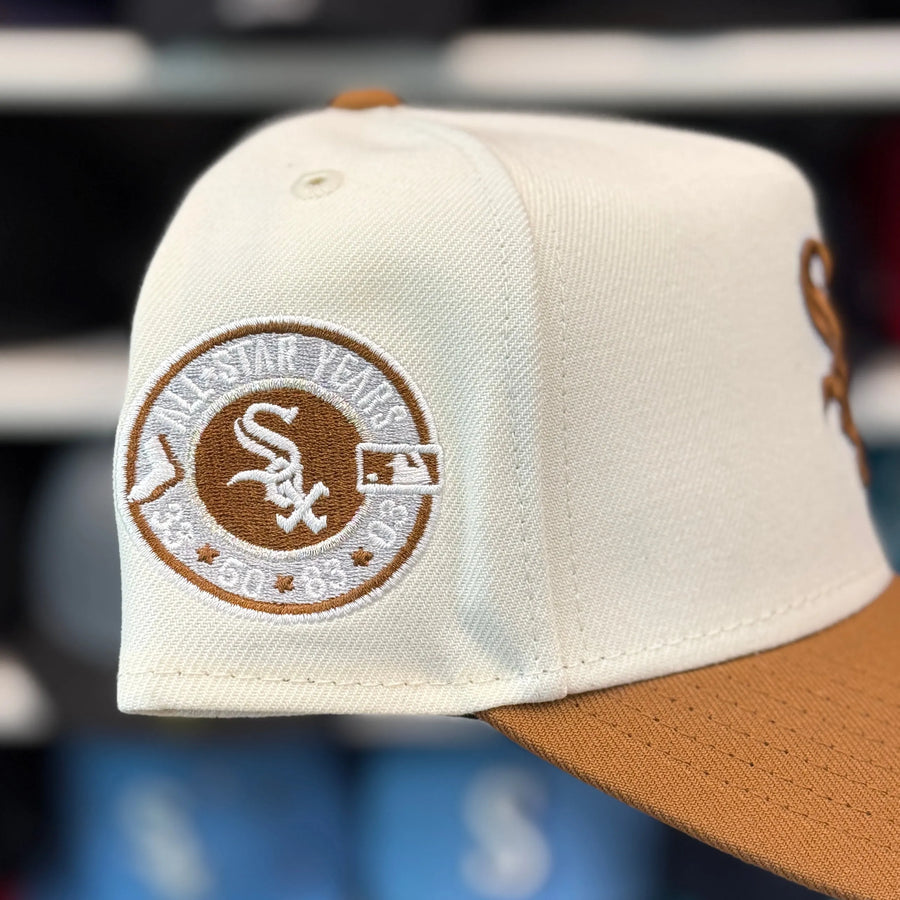 New Era Chicago White Sox 'All Star Years' A-Frame Beige/Tan 9FORTY Snapback - Product Image