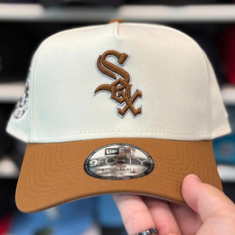 New Era Chicago White Sox 'All Star Years' A-Frame Beige/Tan 9FORTY Snapback - Product Image