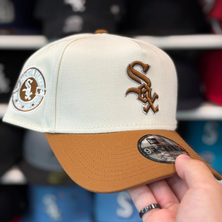 New Era Chicago White Sox 'All Star Years' A-Frame Beige/Tan 9FORTY Snapback - Product Image