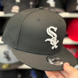 New Era Chicago White Sox Black 9FIFTY Snapback