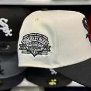 New Era Chicago White Sox 'Comiskey Park' A-Frame Creme/Black 9FORTY Snapback - Product Image
