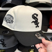 New Era Chicago White Sox 'Comiskey Park' A-Frame Creme/Black 9FORTY Snapback - Product Image