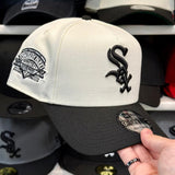 New Era Chicago White Sox 'Comiskey Park' A-Frame Creme/Black 9FORTY Snapback