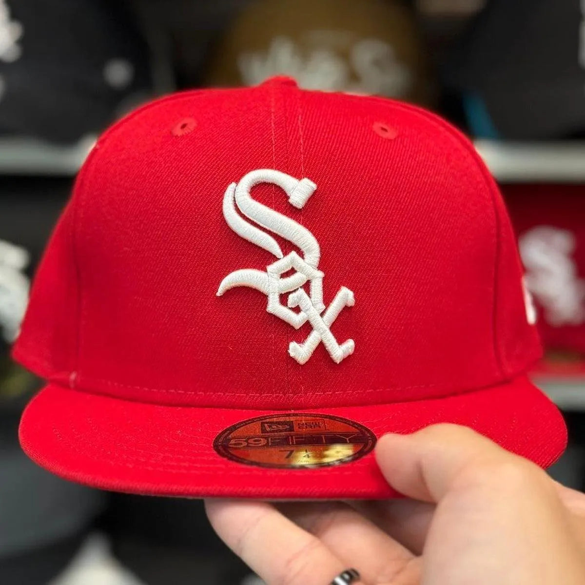 New Era Chicago White Sox Red 59FIFTY Fitted Hat - Product Image