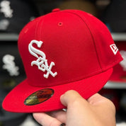 New Era Chicago White Sox Red 59FIFTY Fitted Hat - Product Image