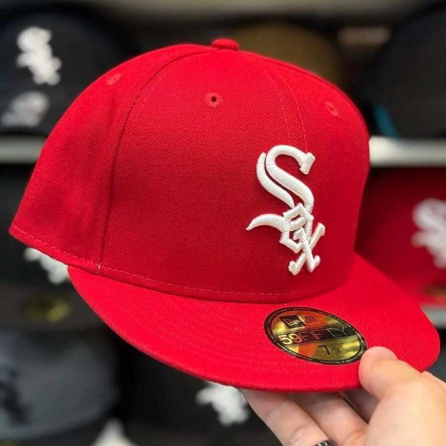 New Era Chicago White Sox Red 59FIFTY Fitted Hat - Product Image