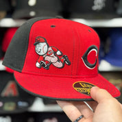 New Era Cincinnati Reds 'Dual Logo' Red/Black 59FIFTY Fitted Hat - Product Image