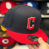 New Era Cleveland Guardians Navy/Red 9FIFTY Snapback