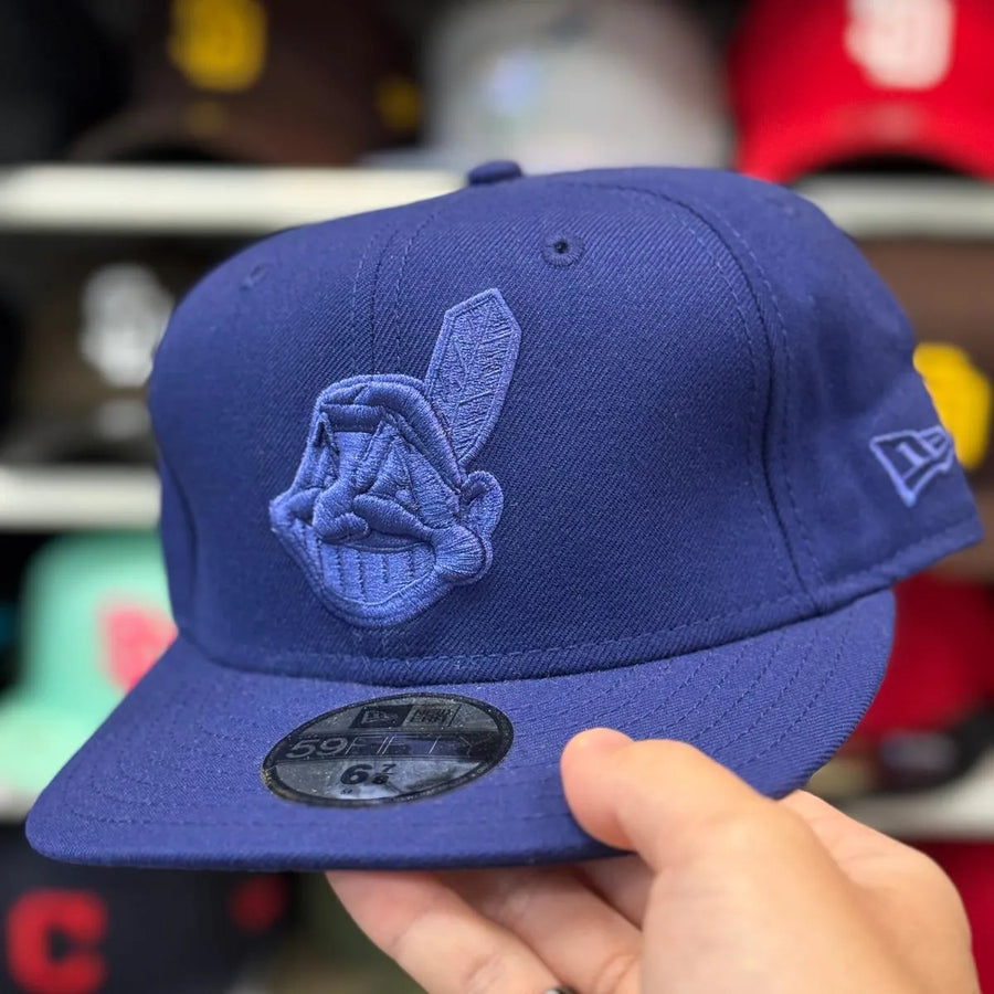 New Era Cleveland Indians 'Chief Wahoo' Blue 59FIFTY Fitted Hat - Product Image