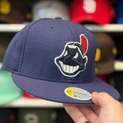New Era Cleveland Indians 'Chief Wahoo' Navy 59FIFTY Fitted Hat - Product Image