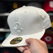 New Era Cleveland Indians 'Chief Wahoo' White 59FIFTY Fitted Hat - Product Image