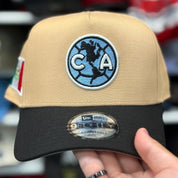 New Era Club América 'The Eagles' A-Frame Sand/Black 9FORTY Snapback - Product Image