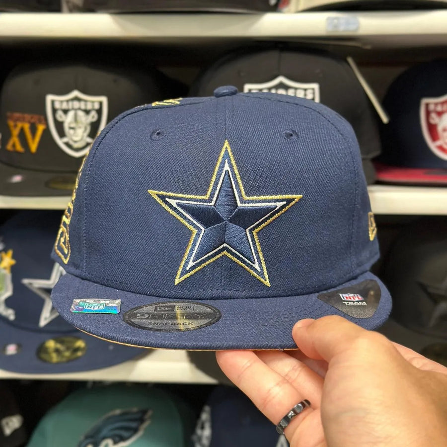 New Era Dallas Cowboys '5x Super Bowl Champion' Navy 9FIFTY Snapback - Product Image