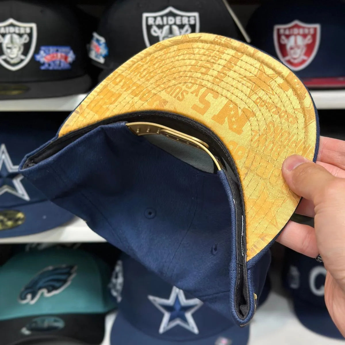 New Era Dallas Cowboys '5x Super Bowl Champion' Navy 9FIFTY Snapback - Product Image