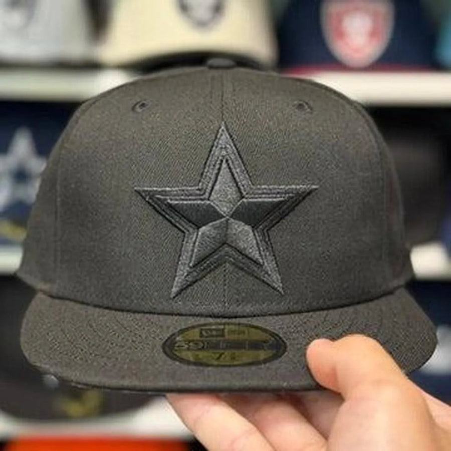 New Era Dallas Cowboys All Black 59FIFTY Fitted Hat - Product Image