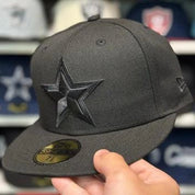 New Era Dallas Cowboys All Black 59FIFTY Fitted Hat - Product Image