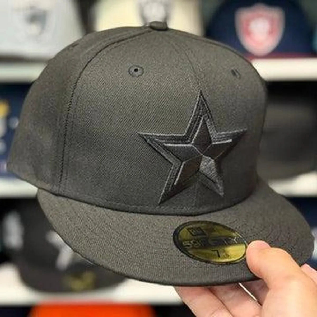 New Era Dallas Cowboys All Black 59FIFTY Fitted Hat - Product Image