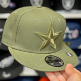 New Era Dallas Cowboys Olive 9FIFTY Snapback