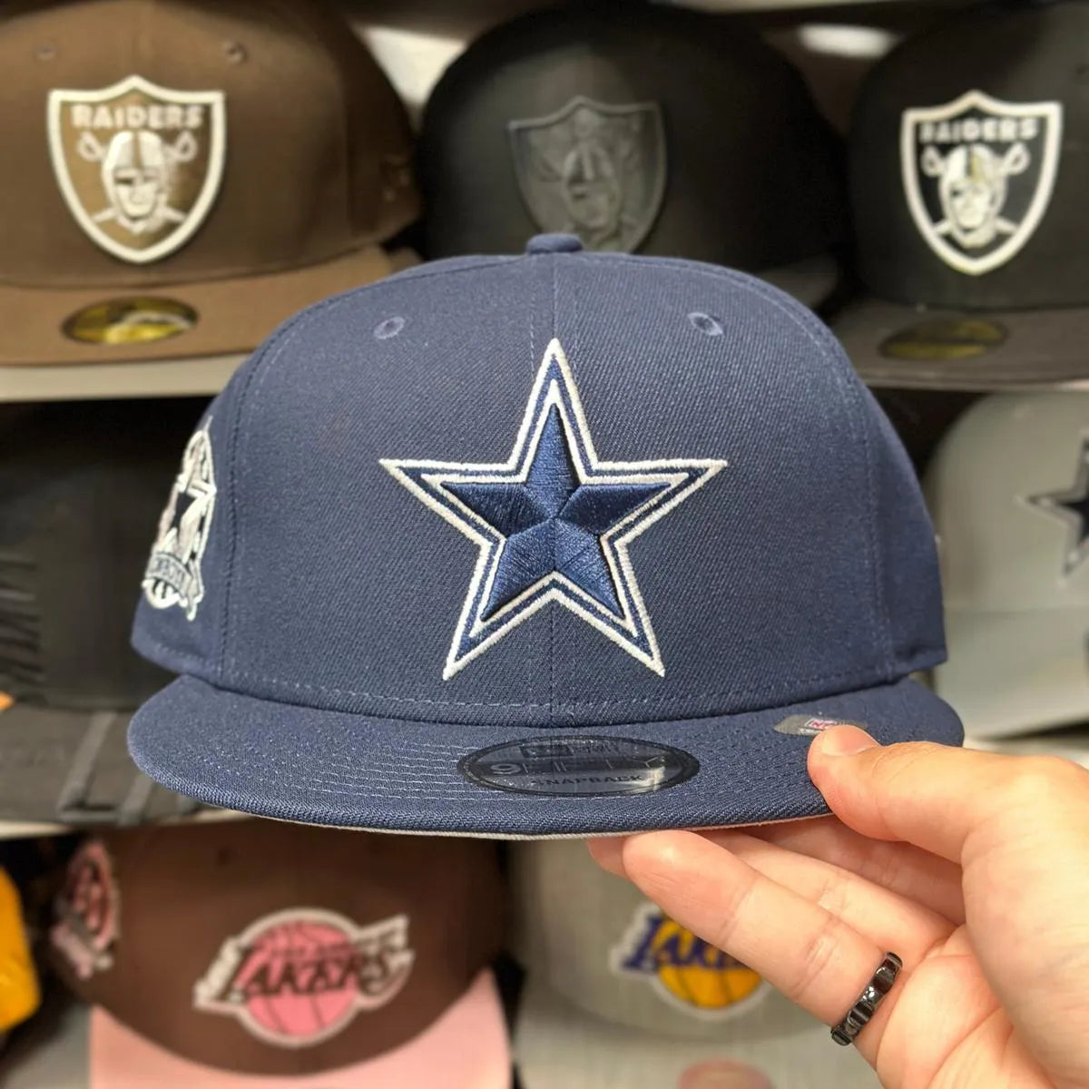 New Era Dallas Cowboys 'Star Patches' Navy/Gold 9FIFTY Snapback - Product Image