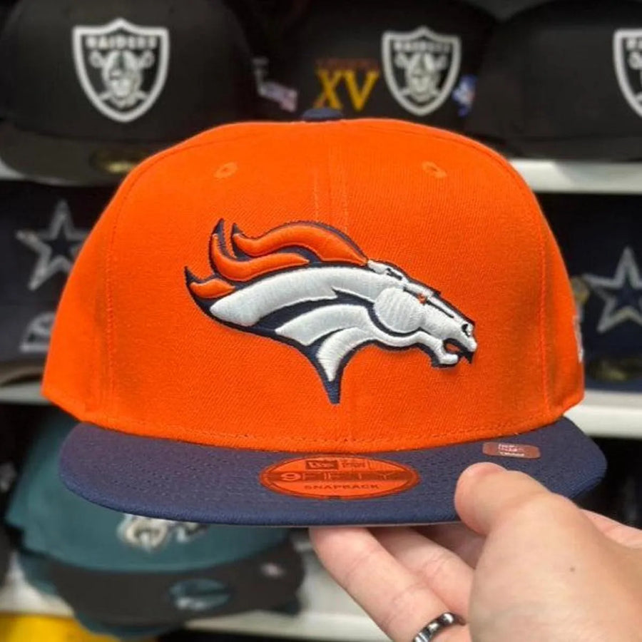 New Era Denver Broncos Orange/Navy 9FIFTY Snapback - Product Image