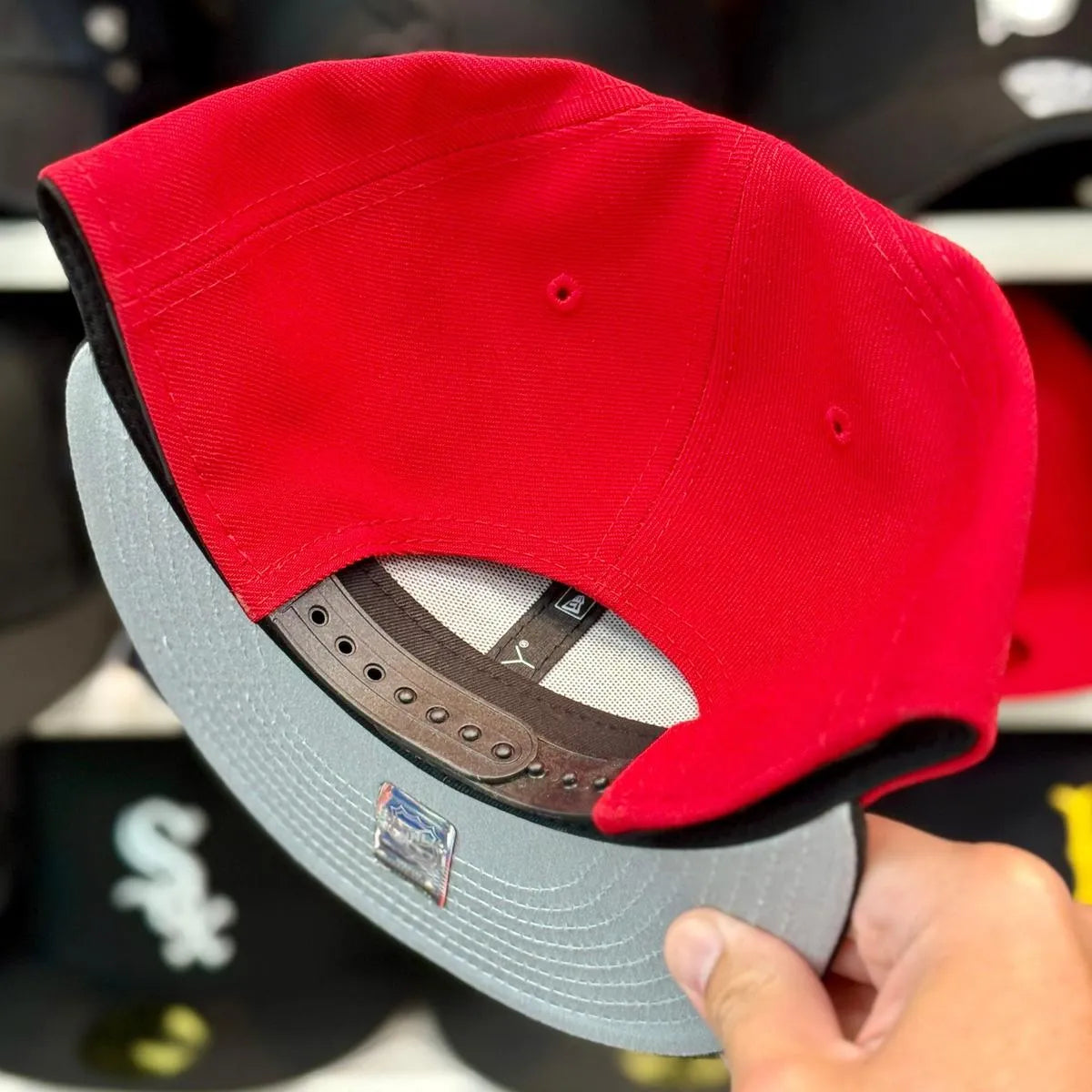 New Era Detroit Red Wings Red/Black 9FIFTY Snapback - Product Image