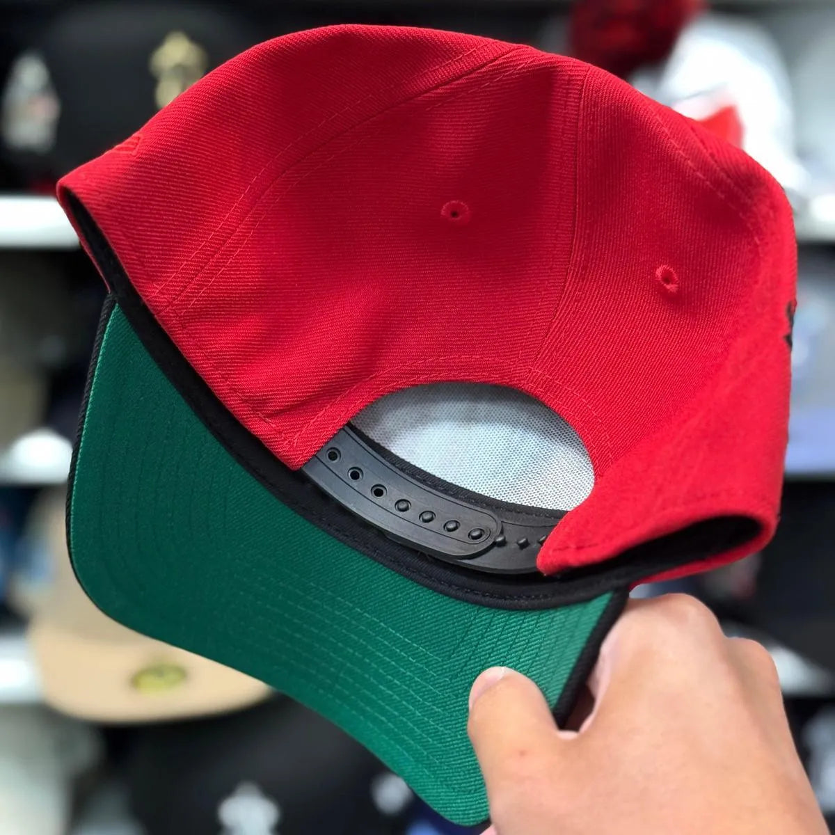 New Era Diablos Rojos del México '2024 Campeon' A-Frame Red/Black 9FORTY Snapback | Glow in the Dark - Product Image