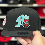New Era Diablos Rojos del México Black 9FIFTY Snapback Hat - Product Image