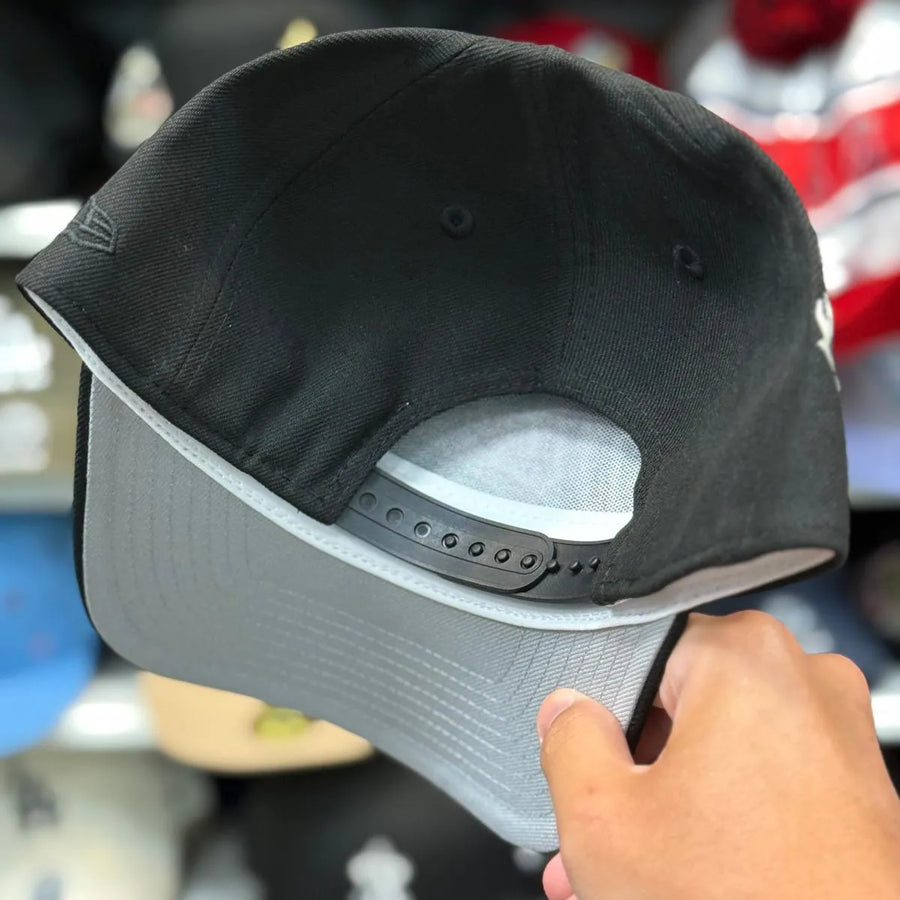 New Era Diablos Rojos del México Script '2024 Campeon' A-Frame Black/Red 9FORTY Snapback | Glow in the Dark - Product Image
