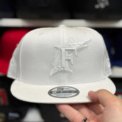 New Era Florida Marlins All White 9FIFTY Snapback - Product Image