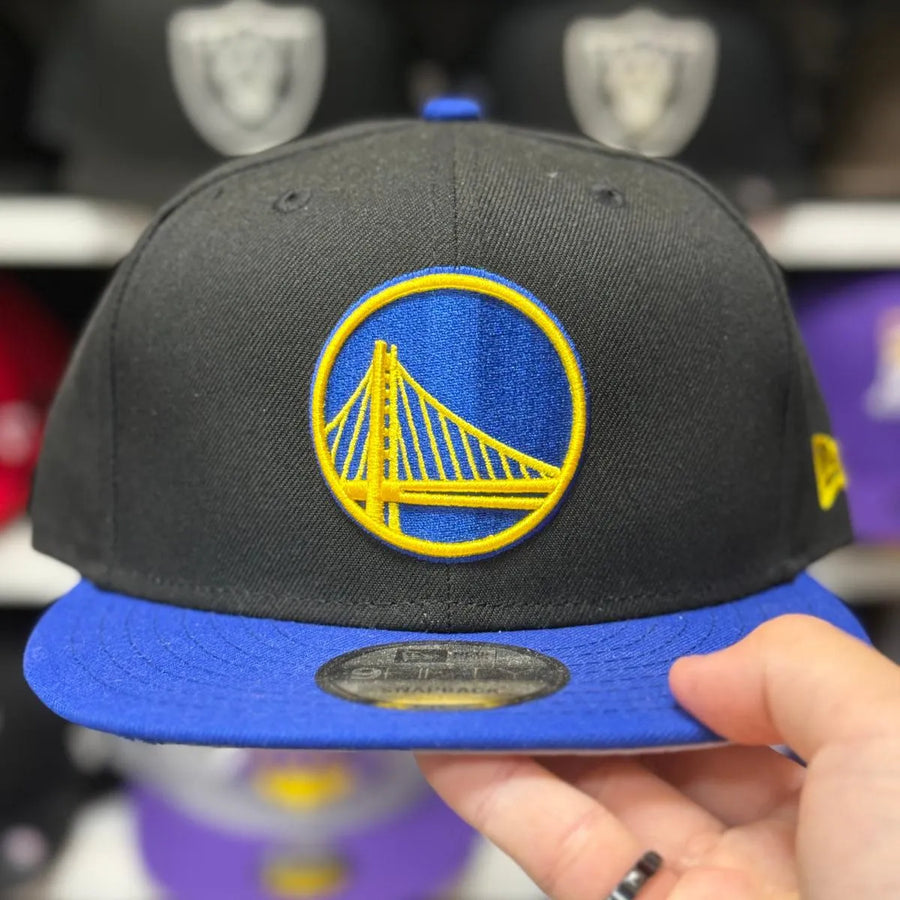 New Era Golden State Warriors Black/Blue 9FIFTY Snapback - Product Image