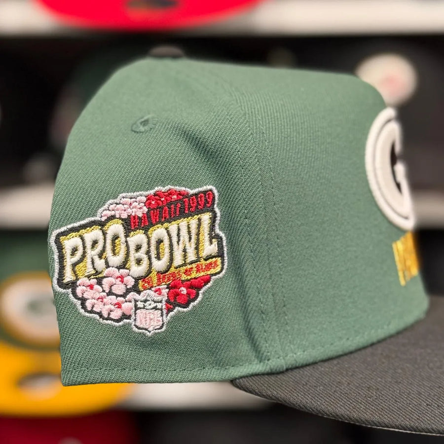 New Era Green Bay Packers '1999 Pro Bowl' A-Frame Green/Black 9FIFTY Snapback - Product Image