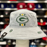 New Era Green Bay Packers Bucket Hat | Silver / Green Under Brim - Product Image