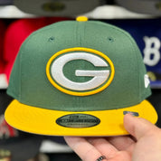 New Era Green Bay Packers Green/Yellow 9FIFTY Snapback - Product Image