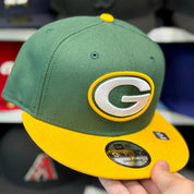 New Era Green Bay Packers Green/Yellow 9FIFTY Snapback - Product Image