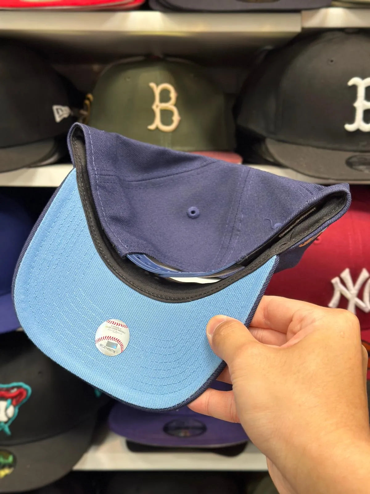 New Era Houston Astros '1965 - 1999 Patch' A-Frame Navy 9FORTY Snapback - Product Image