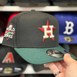 New Era Houston Astros '2022 World Series' A-Frame Black/Green 9FIFTY Snapback
